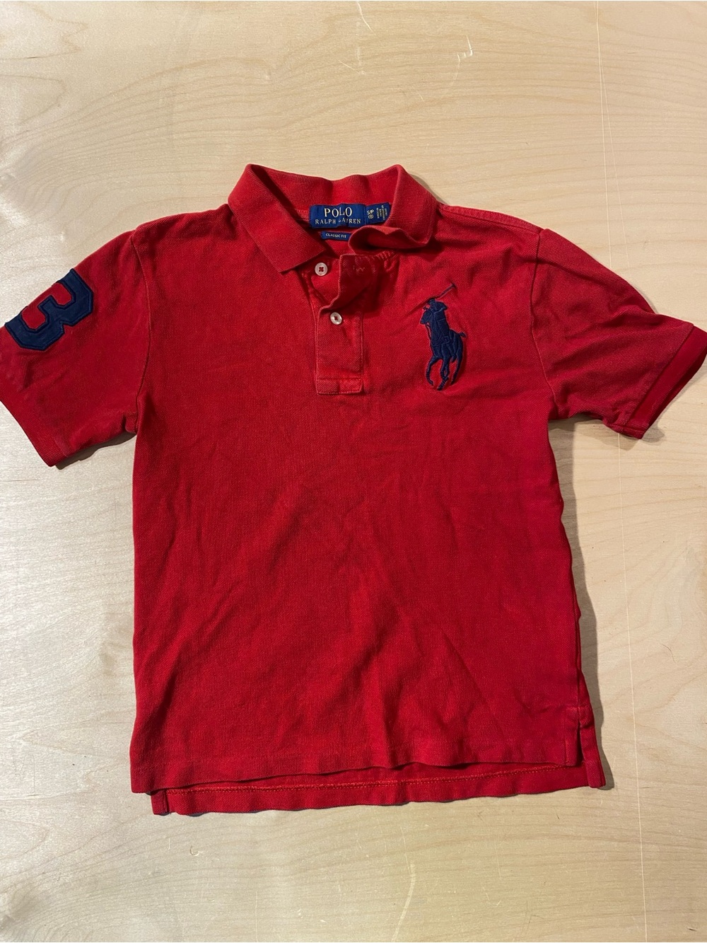 Polo by Ralph Lauren Kids Red Short-Sleeve Polo Shirt S/P (8) (Z)